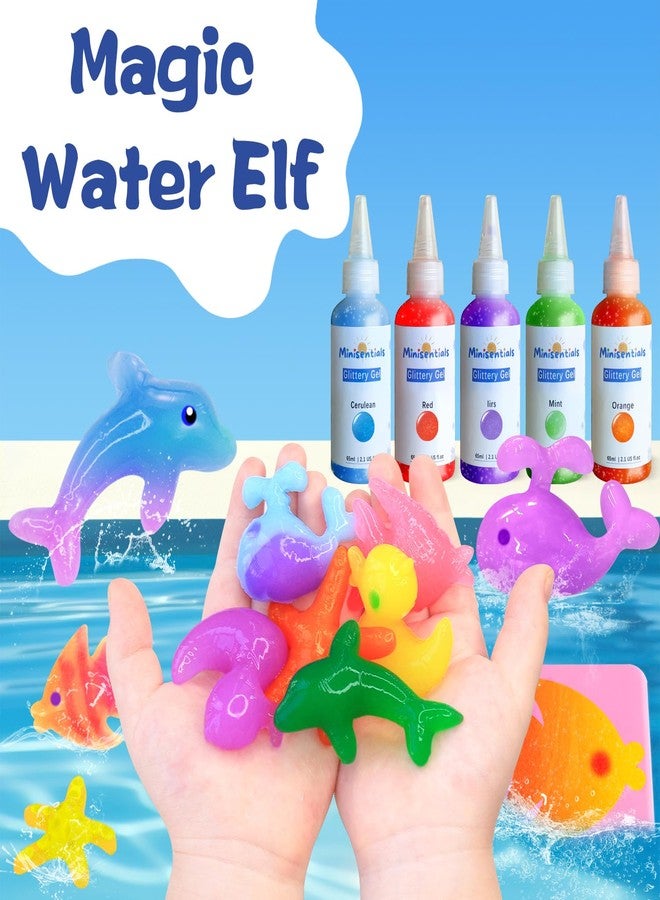 MINISENTIALS Magic Water Elf Toy Kit - Aqua Art Water Fairy Gel Kit for Kids - 10 Colors Magic Gel Water Pets - DIY Squishy Maker Set - Make Your Own Squishies Toy Crafts Party Favor for Boys & Girls Ages 6-12 - Image 5
